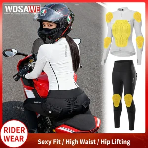 WOSAWE Women Motorcycle Jacket and Pants Suit with Soft Gear Full Body Autumn Winter Motorbike Jacket Motocross Riding Pants Set - AliExpress Motorcycle Equipments
