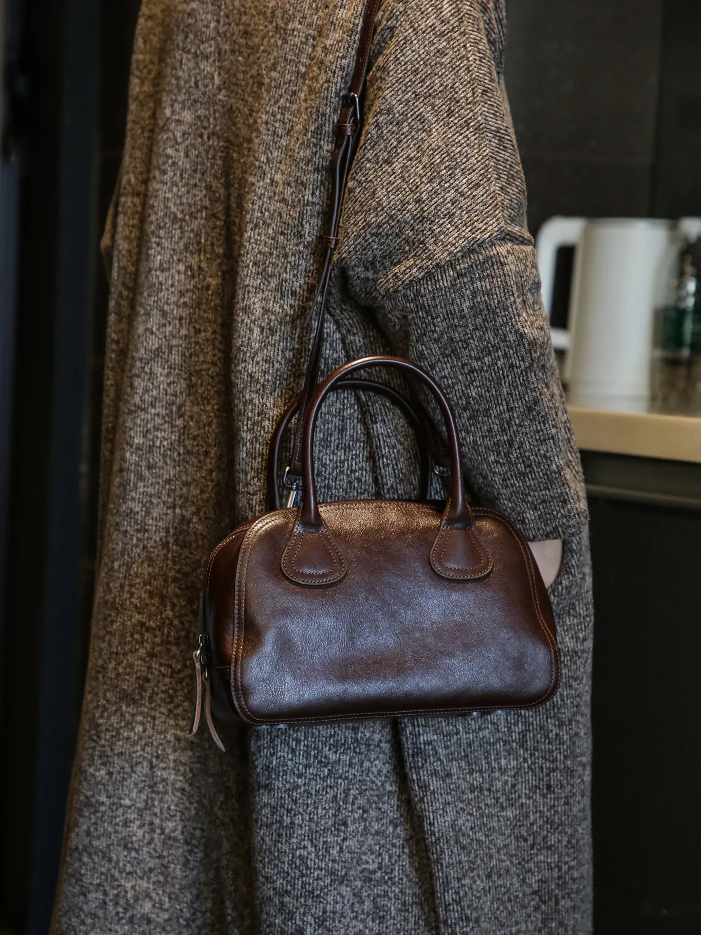 vintage handmade vegetable tanned cowhide women's handbag fashion designer luxury genuine leather shoulder crossbody bag - AliExpress Women's Handbags