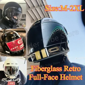 Fiberglass Retro Full Face Motorcycle Helmet for Women, DOT Approved Knight Style All Season Vintage Motorbike Helmet 투구 - AliExpress Motorcycle Equipments