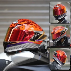 Motorcycle Helmet Full Helmet for Men and Women Large Rear Wing Racing Imitation Motorcycle Street Helmet Lightweight All-season - AliExpress Motorcycle Equipments