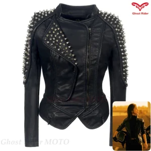Pu Leather Jacket Women's Handmade Beaded Rivet Motorcycle Jacket Motorcycle Riding Cool Jacket Men Women Jackets S-6xl - AliExpress Motorcycle Equipments