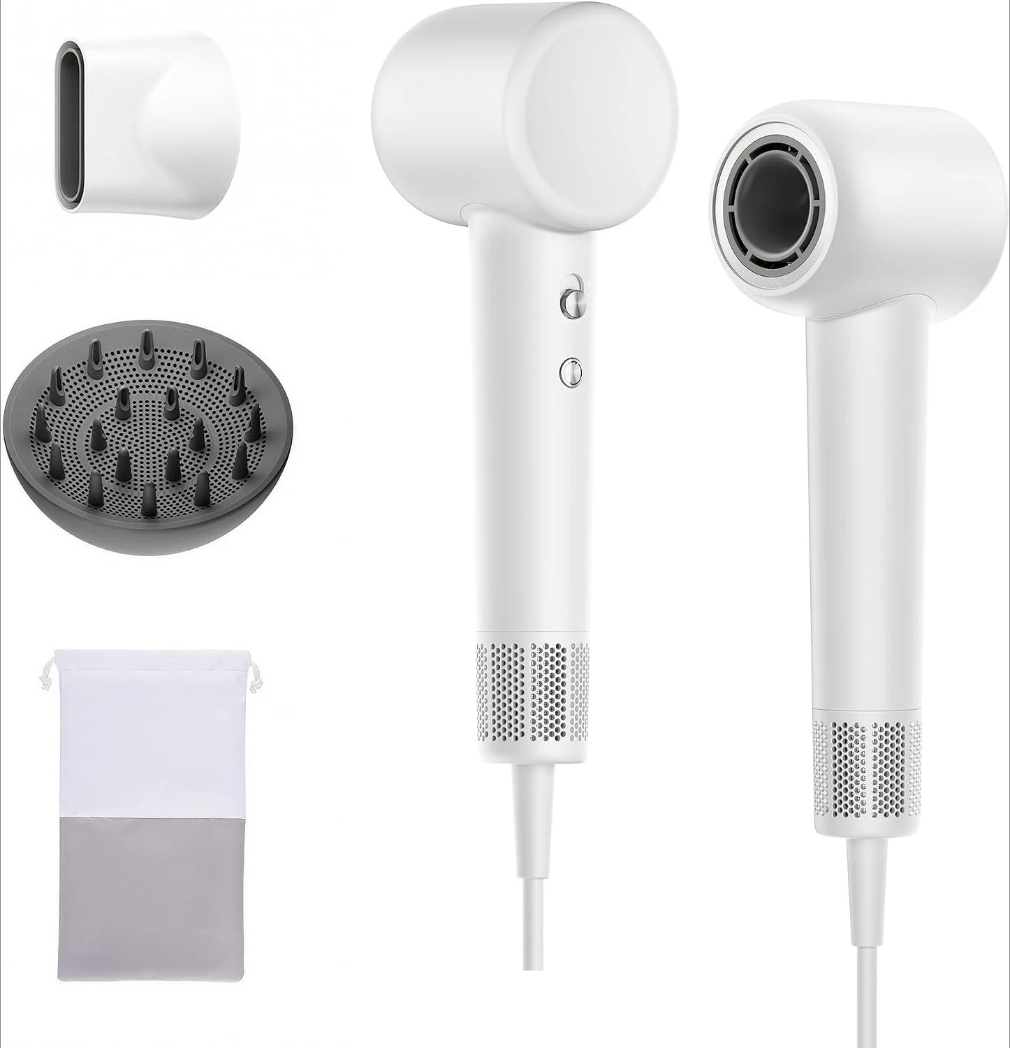Travel Hair Dryer for Women, 110,000RPM High Speed Hair Blower with Diffusers, Fast Drying, Smart Heat Control, Compact Hair Dryer - AliExpress Hair Care & Styling