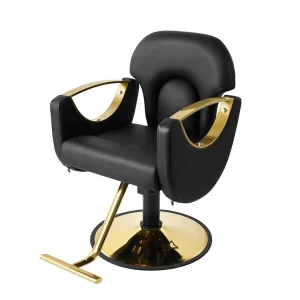 Black and Gold Vintage Salon Styling Chairs Big Pump Beauty Women Salon Chair All Reclining Barber Chair - AliExpress Hair Care & Styling