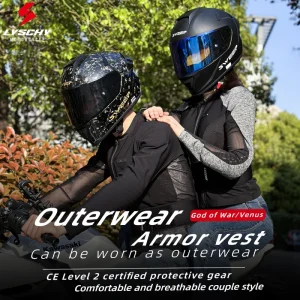 LYSCHY Soft Armor Motorcycle Jacket Men Women Summer Breathable With 7‑PC Protective Armor Anti‑Fall Motocross Moto Jacket - AliExpress Motorcycle Equipments