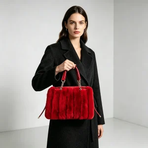 Women Fur Bag Winter Real Mink Fur Bag Handbag Single Shoulder Messenger Bag Mink Bag Cowhide Fur Bag - AliExpress Women's Handbags