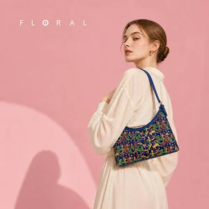 FLORAL Handmade Original Silk Leather Handbag Brocade Pattern Womens Shoulder Bag Lightweight Crossbody Purse for Daily Travel - AliExpress Women's Handbags