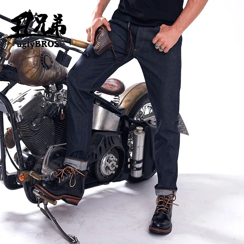 Retro UGLYBROS Men's Women Motorcycle Jeans Straight Pants Riding Motorbike Armor 4 Protective Gear 4 Seasons Trousers - AliExpress Motorcycle Equipments
