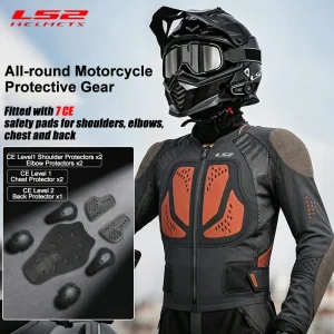 Original LS2 X‑TERRAIN Motorcycle Body Armor Jacket Men Women Summer Mesh Breathable Removable CE Protector Wear‑Resistant RS209 - AliExpress Motorcycle Equipments
