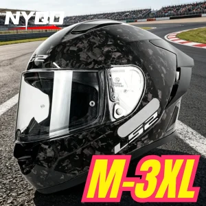 Men Women LS2 FF801 Full Face Helmet Carbon Fiber Lightweight Racing Helmet Large Rear Wing All Seasons Anti Fog ECE Certified - AliExpress Motorcycle Equipments