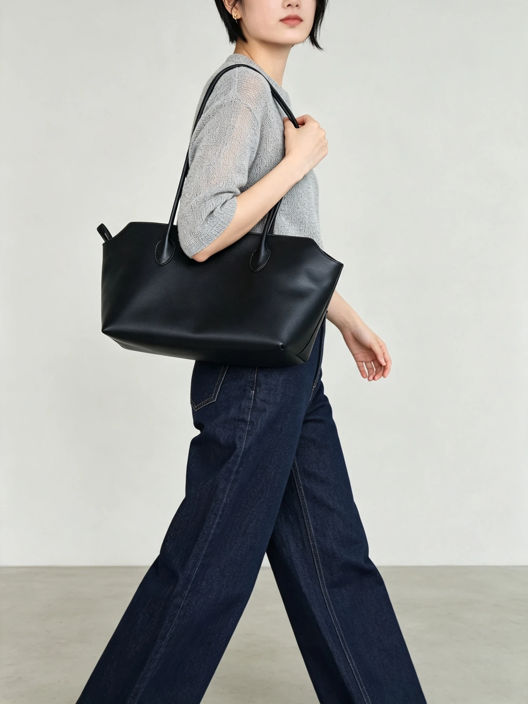Women's Genuine Leather Tote Bag Long Handle Underarm Tote Bag Large Capacity Luxury Tote Bag Minimalist Women's Tote Bag - AliExpress Women's Handbags