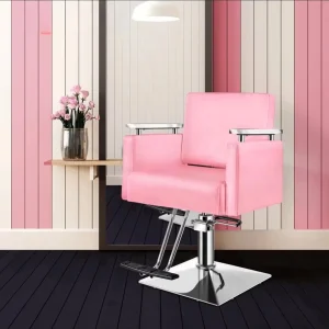 Pink Lady Barber Chair for Hairdressing Super Women Barber Chairs with Stainless Steel Armrest Hot Sale Beauty Salon Chair - AliExpress Hair Care & Styling
