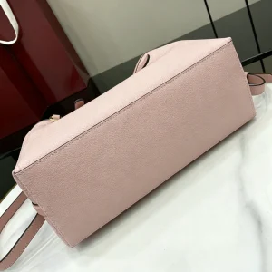 Minimalist Light Pink Faux Grain Leather Tote Bag For Women Soft Structure Large Capacity Adjustable Shoulder Strap Daily Crossbody Purse - AliExpress Women's Handbags