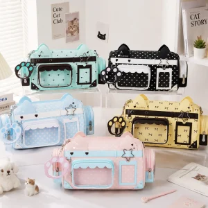 Lolita Style Women's Handbags Small Food Volume Cat Ear Boston Bag for Women Shoulder Crossbody Top-Handle Bags Femme - AliExpress Women's Handbags