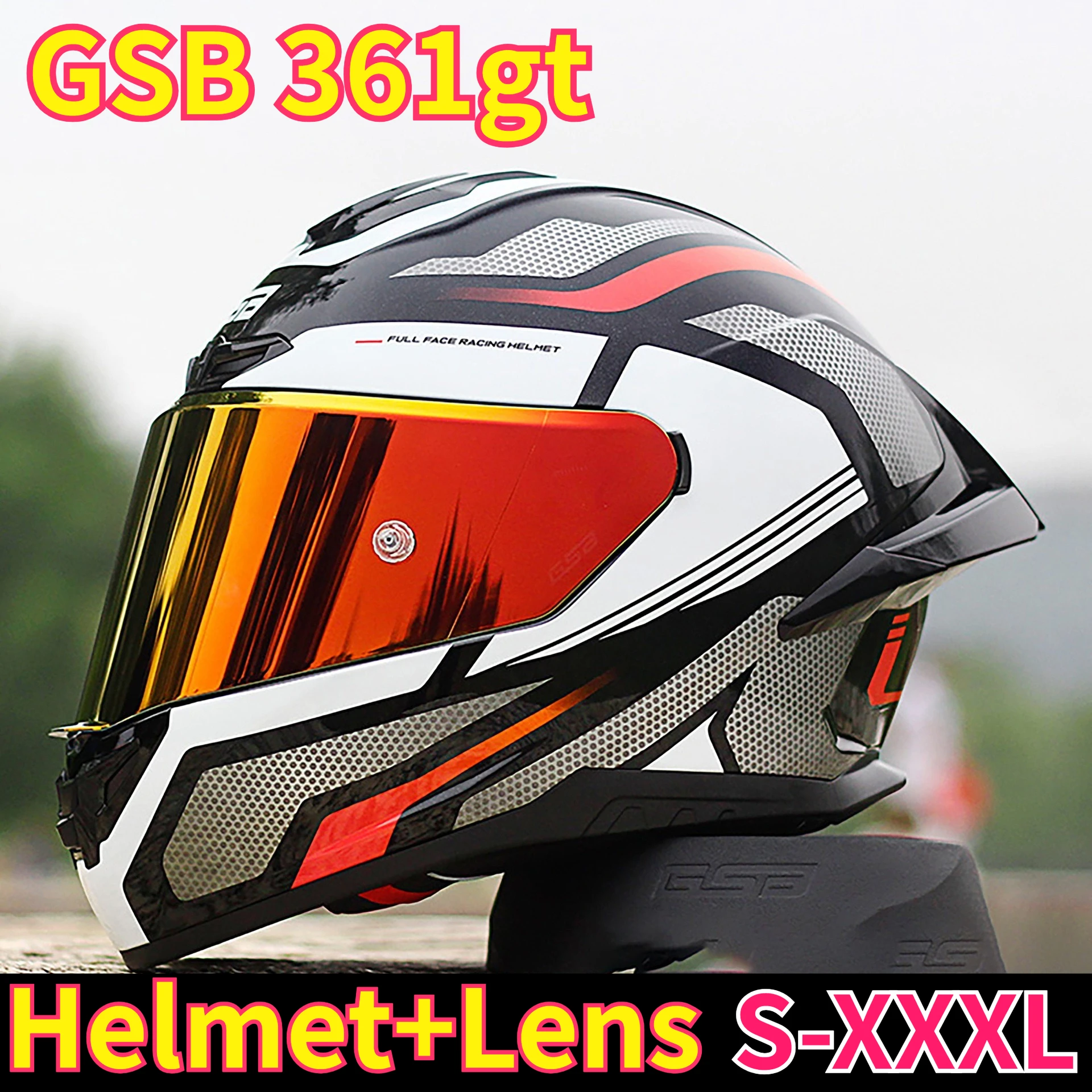 GSB 361GT Full Face Motorcycle Helmet for Men Women Retro Chinese Style Large Tail Helmet Casco Moto Helmet - AliExpress Motorcycle Equipments