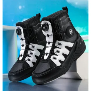 JG-Wolf Motocross Boots Men Women Biker Boots Anti-Slip Riding Boots Waterproof Leather Motorcycle Shoes for City Riding - AliExpress Motorcycle Equipments