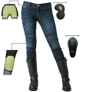2026 New Women's Motorcycle Jeans, Kevlar Anti-Tear Vintage Riding Pants, All-Season CE Protective Anti-Fall Moto Pants - AliExpress Motorcycle Equipments