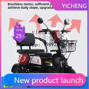 2-27electric tricycle household small women's elderly scooter bicycle battery car parent-child three-person pick-up and drop-off - AliExpress Motorcycle & ATV