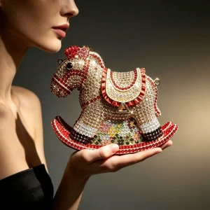 New Ins Ladies' Rocking Horse Shape Diamond-encrusted Evening Bag Mini Wallet Banquets Parties Diamond Clutch Bag for Women - AliExpress Women's Handbags