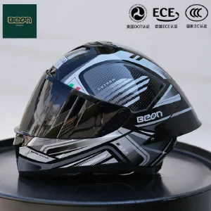 Beon Motorcycle Helmet ECE DOT Certification Full Face Racing Off-road Helmet Large Tail Wing Men Women Cascos Para Moto - AliExpress Motorcycle Equipments