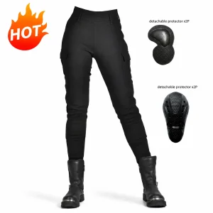 Motorcycle Riding Pants Women Black Cargo Moto Biker Trousers High Waist Slim Fit Casual Urban Touring Outdoor Daily Wear - AliExpress Motorcycle Equipments