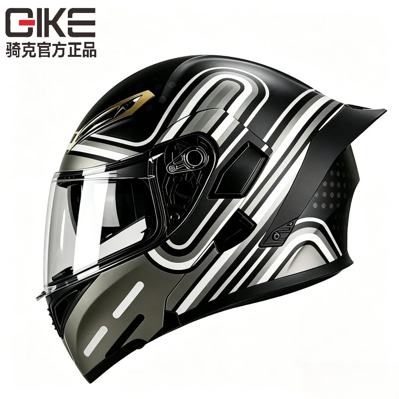 QIKE Carbon Fiber Pattern Modular Motorcycle Helmet for Men and Women, Large Spoiler 3C Certified Full Face Riding Safety Helmet - AliExpress Motorcycle Equipments