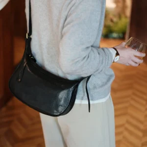 Simple casual luxury first layer cowhide women's shoulder bag weekend party handmade natural genuine leather female underarm bag - AliExpress Women's Handbags