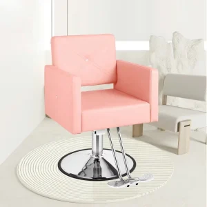 Pink Barber Chair Hair styling Salon Chair Heavy Duty Hydraulic Pump Stylist Chair For Women - AliExpress Hair Care & Styling