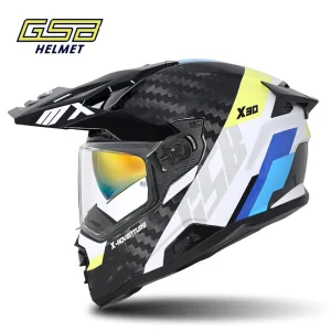 GSB X30 Carbon Fiber Motorcycle Off-road Rally Helmet Double Lens Full Helmet Locomotive Long-distance Men Women Motocross Gear - AliExpress Motorcycle Equipments