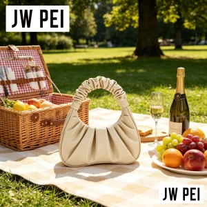 Street Style JW PEI Ruched Cloud Bag Women Pleated Soft Leather Underarm Purse Fashion Daily Shopping Shoulder Handbag - AliExpress Women's Handbags