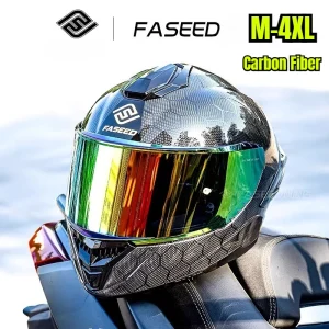 FASEED Ultra Light Carbon Fiber Motorcycle Full Face Helmet 861 for Men Women Track Racing Helmet Capacete De Motocicleta M-4XL - AliExpress Motorcycle Equipments