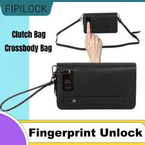 FIPILOCK Crossbody Bag Clutch Bag wallets Shoulder BagTote Bag for Man and Women 3in1 with Smart Fingerprint Unlock High Quality - AliExpress Men's Bags