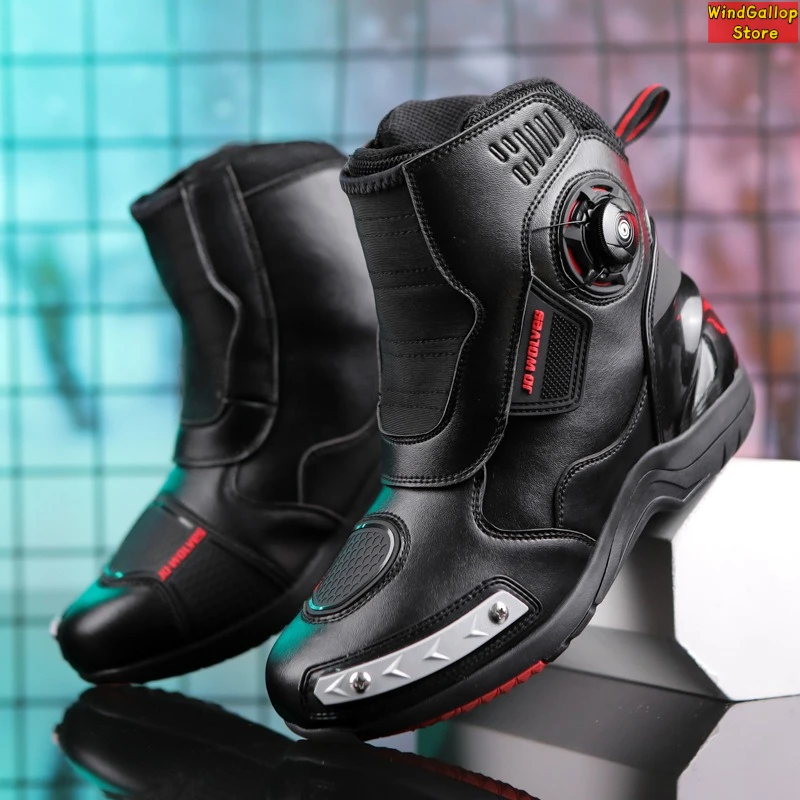 Motorcycle riding shoes Four seasons waterproof men women commuting riding boots Windproof drop-proof motorcycle equipment shoes - AliExpress Motorcycle Equipments