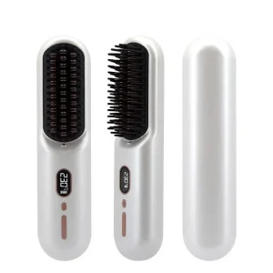 Rechargeable Ionic Hot Comb Straightener Comb Fast Heating Cordless Mini Straightening Brush for Women - AliExpress Hair Care & Styling