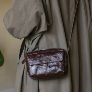 vintage handmade vegetable tanned cowhide ladies crossbody bag weekend daily luxury genuine leather women's shoulder bag - AliExpress Women's Handbags