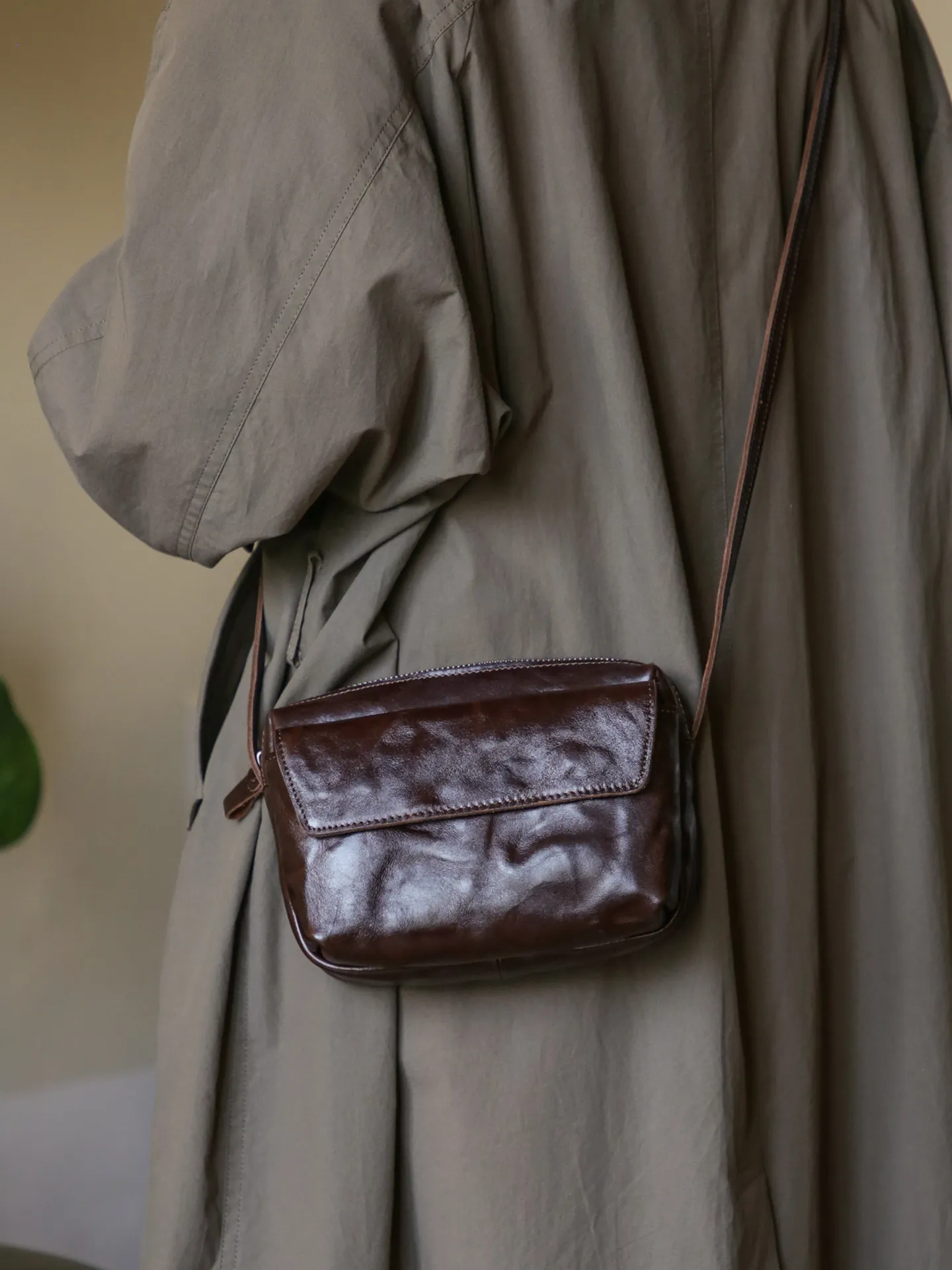 vintage handmade vegetable tanned cowhide ladies crossbody bag weekend daily luxury genuine leather women's shoulder bag - AliExpress Women's Handbags