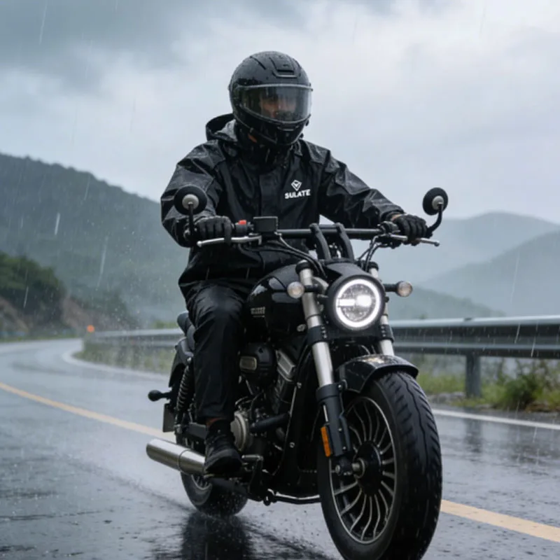Waterproof Split Motorbike Raincoat Set Adjustable Rainproof Clothes Rain Cover Coat Reflective Safety Strips Fit for Men&Women - AliExpress Motorcycle Equipments