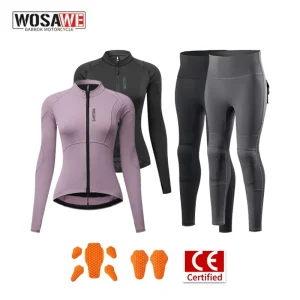 WOSAWE Women Motorcycle Riding Suit Summer Breathable Jacket Pants Set with Removable Armor Pads Full Zip Moto Biker Gear - AliExpress Motorcycle Equipments