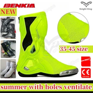 BENKIA riding boots motorcycle riding shoes rally off-road racing shoes men and women anti-drop summer ventilation holes SH208 - AliExpress Motorcycle Equipments