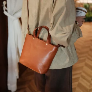 Casual simple high-quality genuine leather women's handbag weekend party handmade real cow leather female shoulder crossbody bag - AliExpress Women's Handbags