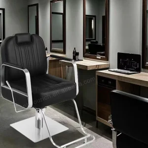 Wholesales Stainless Steel Barber Chairs Black Women's Salon Chair 360 Degree Rotation Chairs for Beauty Salon - AliExpress Hair Care & Styling