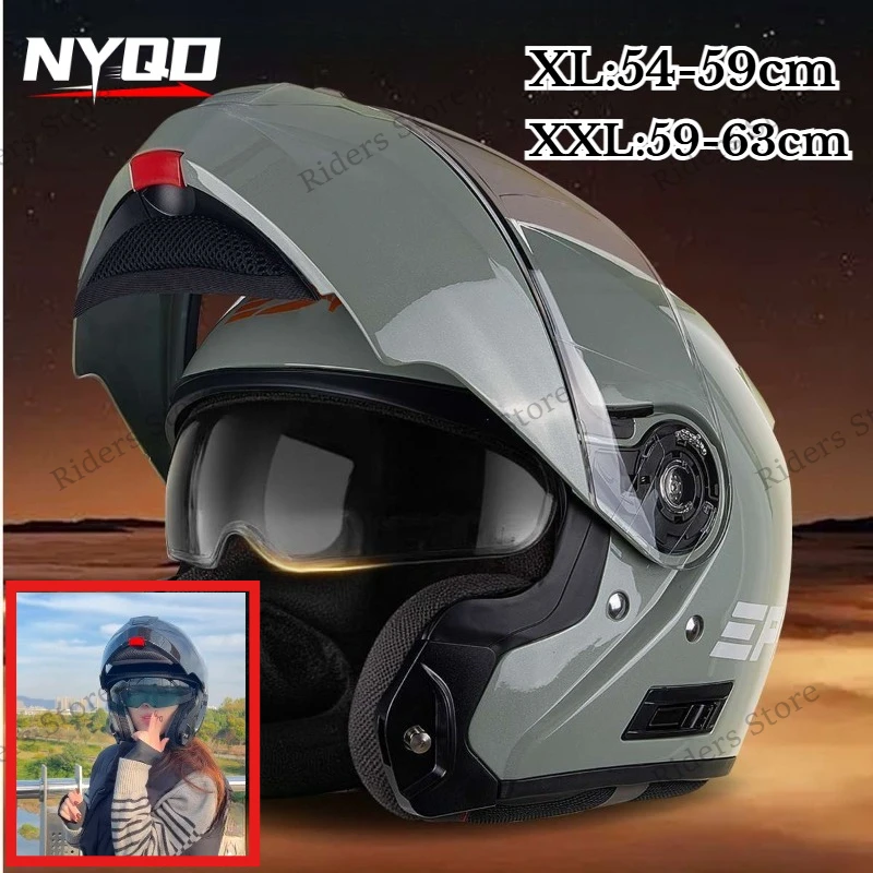 Modular Flip Up Motorcycle Helmet 3C Approved, Dual Visor Anti-Fog Full Face Helmet for Men Women All Season - AliExpress Motorcycle Equipments