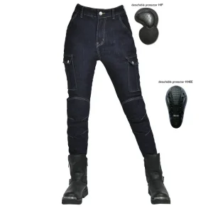 Women Retro Slim Motorcycle Riding Pants CE Armor Anti-Fall Stretch Biker Jeans for Daily Commuting - AliExpress Motorcycle Equipments