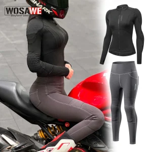 WOSAWE Women Motorcycle Jacket and Pants Set with Removable Back Shoulder Elbow Pads Moto Riding Clothes - AliExpress Motorcycle Equipments