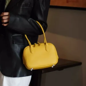 Fashion Niche Simple Box Bag Genuine Leather Women BagHandbag Real Leather Tote Underarm Shoulder Bag Small - AliExpress Women's Handbags