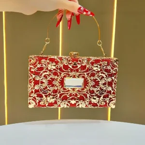 2026 New Women's Dinner Bag Fashionable and High-quality Hollow Metal Handbag Luxurious High-end Girl Lipstick Storage Bag - AliExpress Women's Handbags