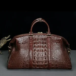 Outdoor Mens Women New Designer Genuine Leather Crocodile leather Totes Handbag Fashion Zipper Large Casual Retro Capacity Bags - AliExpress Men's Bags