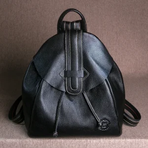 LEFT&NORTH Women's Aesthetic Flip-top Backpacks Legitimate Genuine leather 100% Natural Cowhide Casual Fashion Original brand - AliExpress Women's Handbags
