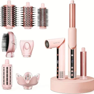 9 in 1 Hot Air Styler Brush, High-Speed 110K RPM, Auto Curling, Ionic, Foldable, Fast Drying, Volume, Gifts for Women - AliExpress Hair Care & Styling