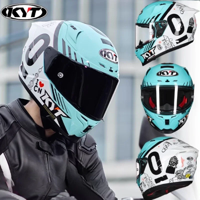 KYT Full Helmet Women Motorcycle Helmet Men Summer Four Season Motorcycle Track Hard Helmet Riding Big Tail ST - AliExpress Motorcycle Equipments