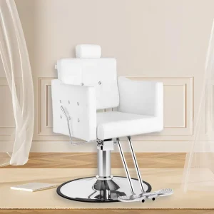 White Reclining Salon Chair for Barber Shop Women Styling Chair Multi-position Reclining Chair for Salon - AliExpress Hair Care & Styling